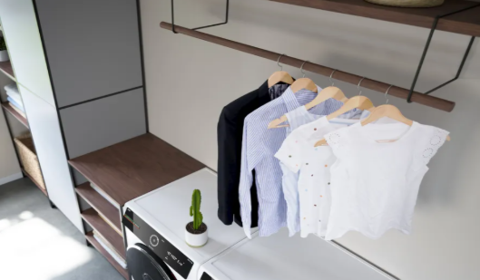  Steam program that reduces creasing in clothes and the stack of non-iron items.